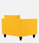 luxs home 1 seater sofa in bold yellow – sleek design, ultimate comfort