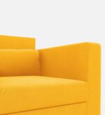 luxs home 1 seater sofa in bold yellow – sleek design, ultimate comfort