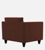 luxs home 1 seater sofa in coffee brown colour – sleek design, ultimate comfort