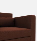 luxs home 1 seater sofa in coffee brown colour – sleek design, ultimate comfort