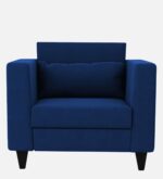 1 seater sofa in royal blue colour – sleek design, ultimate comfort