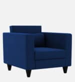 1 seater sofa in royal blue colour – sleek design, ultimate comfort