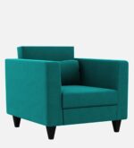1 seater sofa in sea green colour – sleek design, ultimate comfort