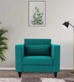 1 seater sofa in sea green colour – sleek design, ultimate comfort
