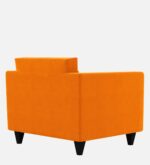 1 seater sofa in vivid orange colour – sleek design, ultimate comfort