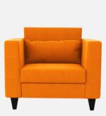 1 seater sofa in vivid orange colour – sleek design, ultimate comfort