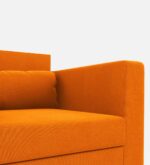 1 seater sofa in vivid orange colour – sleek design, ultimate comfort