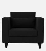 1 seater sofa in zed black colour – sleek design, ultimate comfort