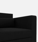 1 seater sofa in zed black colour – sleek design, ultimate comfort