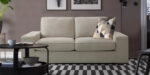 2 seater comfort sofa elegant living room couch Bige