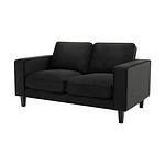 premium 2 seater sofa sleek modern design black right side