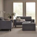 premium 2 seater sofa sleek modern design gray living room2