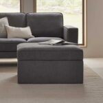 premium 2 seater sofa sleek modern design gray right side