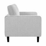 premium 2 seater sofa sleek modern design light gray left side