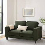 premium 2 seater sofa sleek modern design olive main