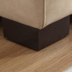 premium beige microfiber sofa set 2 & 3 seater modern comfort for living rooms black legs