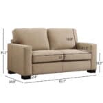 premium beige microfiber sofa set 2 & 3 seater modern comfort for living rooms size