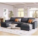 u shaped sectional sofa 6 seater with removable ottomans main1